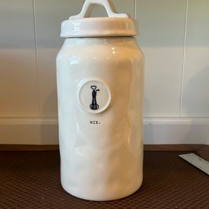 NWOT Rae Dunn OG Tall MIX Ceramic Canister 10 “x 4 1/2”